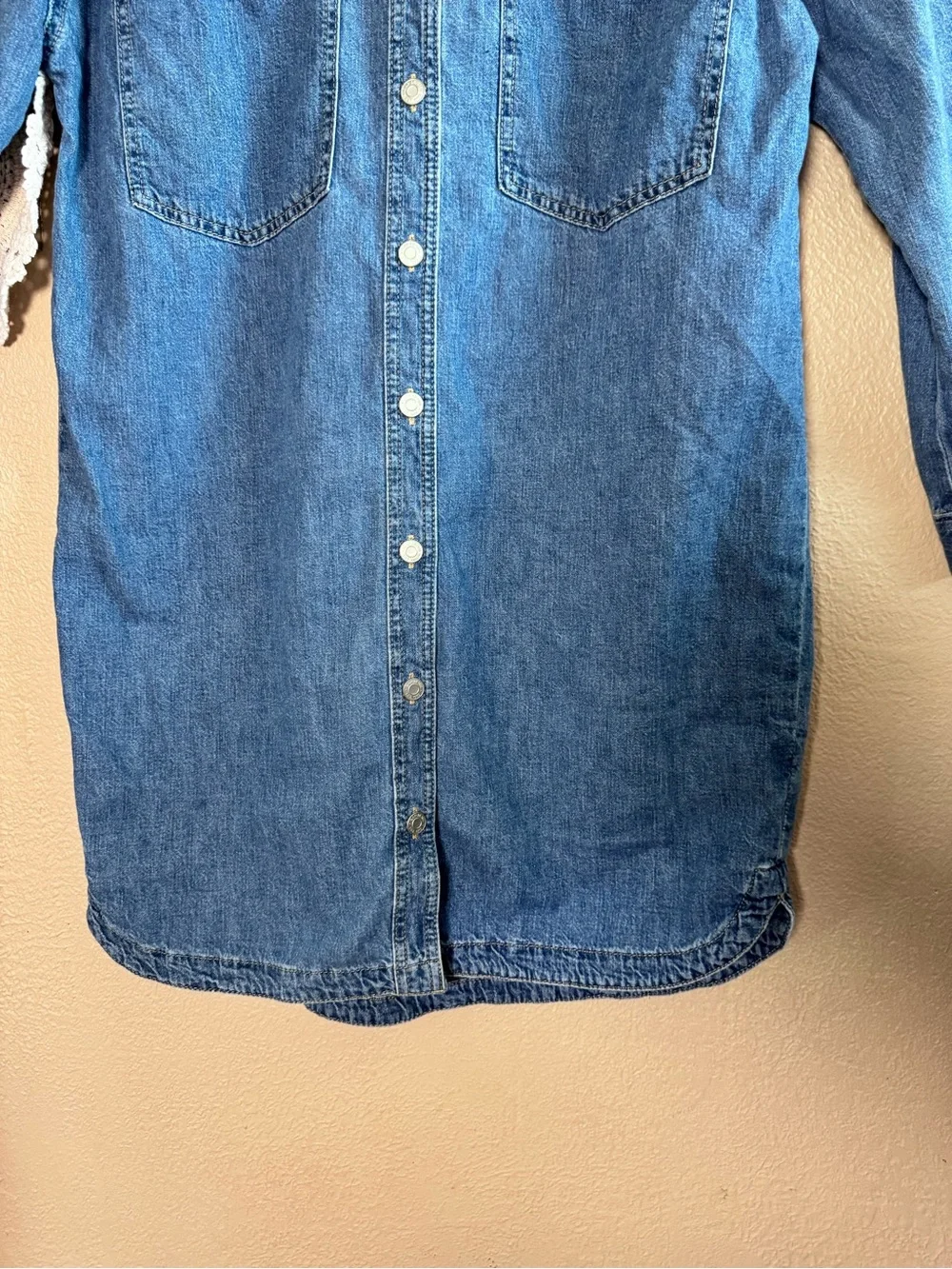 GAP Kids Button-Front Denim Shirt Dress | Size XL